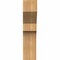 Ekena Millwork Monterey Rough Sawn Corbel, Western Red Cedar, 6"W x 8"D x 24"H COR06X08X24MON00RWR - alternate 2
